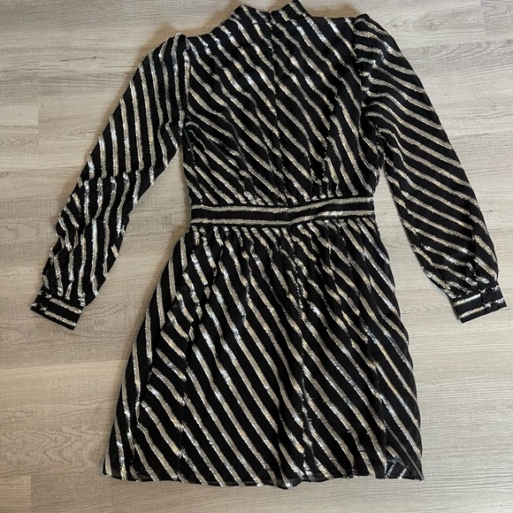 Michael Michael Kors Lurex Striped Mini Dress - Picture 8 of 8